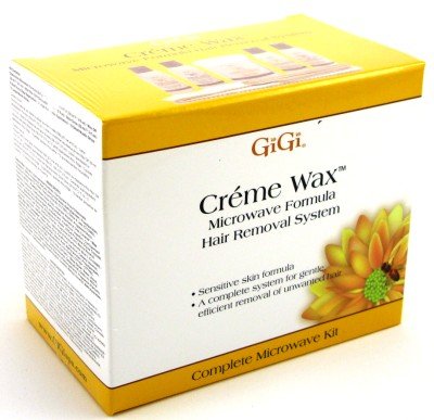 GIGI Kit Creme Wax Hair Removal (3-Pack) with Free Nail File