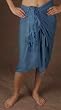 Rayon Sarongs - 3 Shades of Blue - Free Sarong Tie, 44" X 66"
