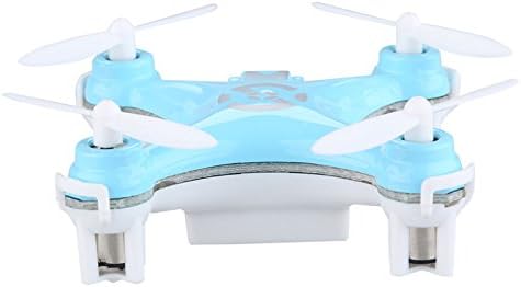 CXHOBBY CX-10 Nano Quadcopter RTF Mini Drone - 4 Channel 6 Axis Gyro 360 Degree Stunt 2.4G RC Minicopter With LED Flashing Lights (Blue)