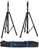 Rockville RVSS3 Pair Tripod DJ PA Speaker Stands Push Button Air Lowering System