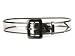 Ladies Square Buckle Color-Trimmed Patent Leather Wide Jelly Clear Belt