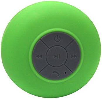 Coisound new Round Waterproof Wireless Bluetooth Shower Speaker Handsfree Speakerphone Compatible with All Bluetooth Devices Iphone 5s and All Android Devices, Great Fun for your Shower and outdoor trip. (A-green)