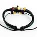 WILD-WIND (TM Christmas Unique Metal Pendant Ring & Bead Multi Leather Adjustable Wrap Bracelet