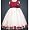 LITO Flower Girls WHITE RED Petal Wedding Special Occasion Dress 8