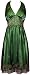 Beaded Mesh Satin Cocktail Halter Dress