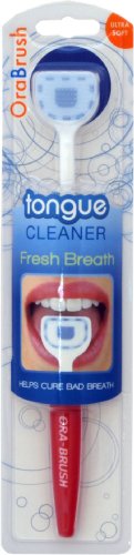 Orabrush Tongue Cleaner Fresh Breath Brush With Scraper