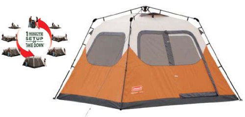 COLEMAN Outdoor Camping Waterproof 6 Person Instant Tent - 10'x9' Foootprint On Sale