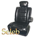 高級シートカバー Seleb セレブ ブラックレザー フロント2枚入