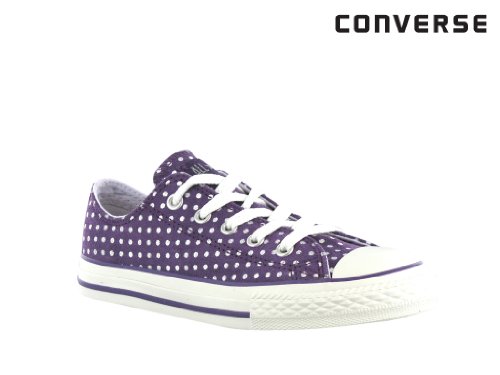 Converse Girl's Chuck Taylor All Star Ox Purple/White