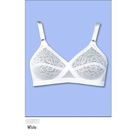 Other Cross Your Heart Lace Soft Cup 121, White, 42DD