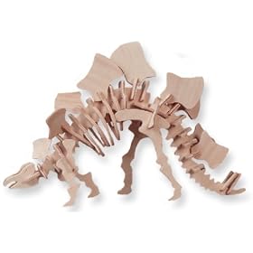 3-D Wooden Puzzle - Little Stegosaurus -Affordable Gift for your Little One! Item #DPUZ-1021