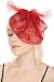 Red Lace And Net Bow Comb