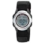 Armitron Women's 456977SIL Chronograph Black Strap Digital Display Sport Watch