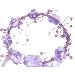 Jeweled Flower & Pearls Fairy Halo Select Color: purple
