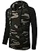 URBANCREWS Mens Hipster Hip Hop Raglan Pullover Hoodie w/ Kanga Pocket
