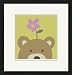 Yuko Lau Peek-A-Boo VI Bear framed in a 1 inch Larson Juhl soho black wood frame and ...