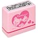 リラックマ データガードスタンプ(ピンク) FS88101: ◆見られたくない情報に「ポン!」と押すだけ!◆押すだけで、住所や氏名などの個人情報を見えにくくします!◆浸透印タイプだからそのままポン!◆かわいいパターンデザインで個人情報をガード!