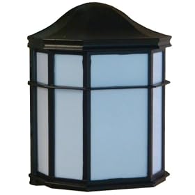 Precision Products Plus 79580-PPP Black Lantern with Photo Cell and One 18-Watt Compact... by Precision