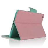 ZuGadgets Pink /Stylish Folio Design Premium PU Leather Smart Stand Case Cover Wallet for Apple iPad Mini (4280-5)