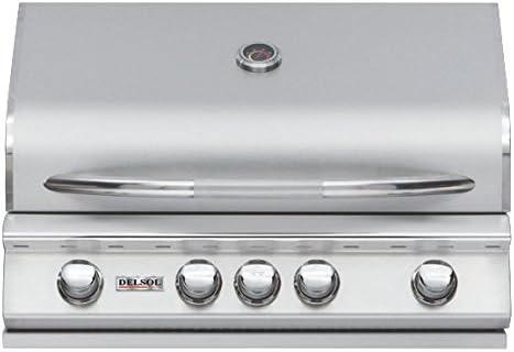 Delsol Delta 32" 4-Burner Built-In Gas Grill with Rear Infrared Burner Gas Type: Natural