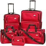 5 Piece Nested Luggage Set in Black