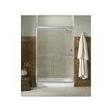 Kohler K-702215-L-SHP Fluence Frameless Bypass Shower Door, Bright Polished Silver
