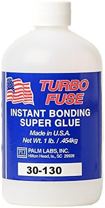 Turbo Fuse Cyanoacrylate Adhesive Surface Insensitive 20cp- Equivalent to Loctite 406 - 1 lb Bottles - Case of 4