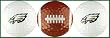 Philidelphia Eagles Golf Balls w/ Football