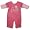 Minibasix Baby Girls Pink Coverall ~ Flower Garden