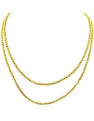 Officina Bernardi Yellow 3MM Mooncut 36" Necklace