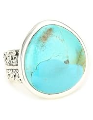 Barse "Manuscript" Genuine Turquoise Sterling Ring