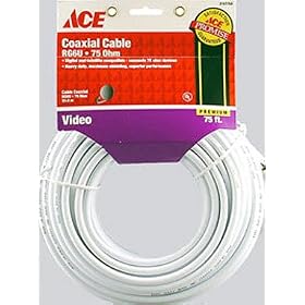 2 each: Ace Rg6 Video Coaxial Cable (3167764) by Ace