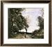 Along the Path Framed Art Poster Print by Jean-Baptiste-Camille Corot, 29x25