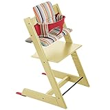 ストッケ トリップトラップ チェアセット チェア:ウィートイエロー ベビーセット:レッド クッション:シグネーチャストライプ 【3個口】