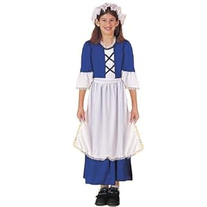 Forum Novelties Inc 20877 Little Colonial Miss Child Costume Size Medium- Size 8-10