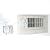 Flush Mount Heating and Air Conditioning Booster Fan, White
