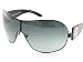 New Authentic VERSACE 2061-B 2061B 1009/8G SUNGLASSES Size:01-36-125 Black Frame Soft Gray Lens