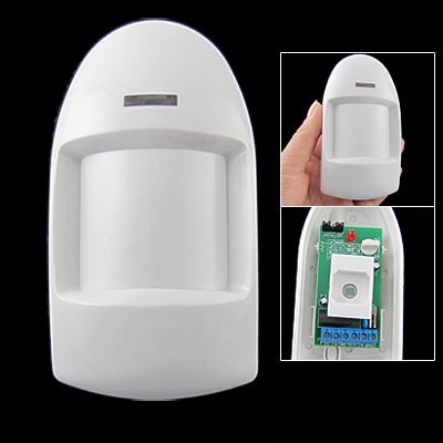 DC 9-16V PIR Infrared Sensor Alarm Motion Detector White