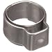 Oetiker 1-Ear Type Stainless Steel 304 Hose Clamp with Stainless Steel 302 Insert, OD .185" Closed and .224" Open, 5.5"W (Pack of 25)