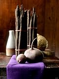 IMAGE OF Still Life with Root Vegetables and Tubers Stretched Canvas Poster Print by Jan-peter Westermann, 18x24
