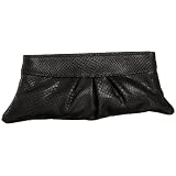 Lauren Merkin Eve Snake-Print Clutch