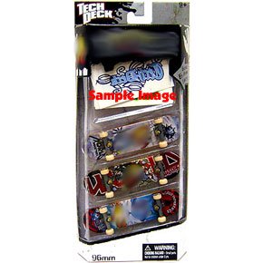 Childrens Toyshop  Toys : Tech Deck 9mm Super Sticker Pack 3 Skateboards Fingerboard