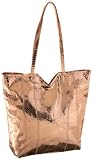 SR SQUARED by Sondra Roberts Metallic Snake-Print Small Tote