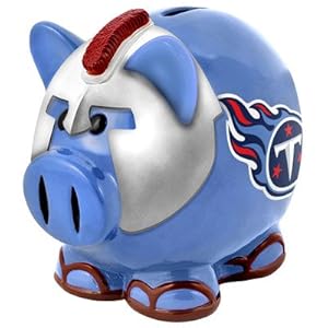 NFL Tennessee Titans Resin Large Thematic Piggy Bank