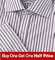 Luxury Sartorial Pure Cotton Satin Bengal Stripe Shirt