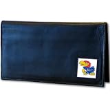 Kansas Jayhawks Leather Checkbook Cover