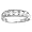 Sterling Silver Baby Ring with Clear CZ - 4mm Band Width - 2mm Face Height - Sizes: 1-6, 3