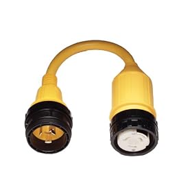 Marinco 117A Marine Electrical Shore Power Pigtail Adapter (30-Amp 125-Volt Locking Male... by 