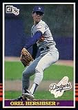 1985 Donruss Orel Hershiser Rookie Baseball Card #581 - Shipped In Protective Display Case!