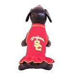 NCAA USC Trojans Cheerleader Dog Dress (Team Color, XX-Small)
